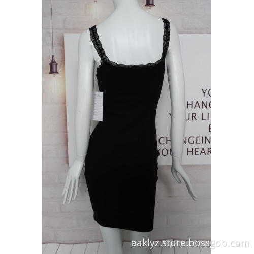Factory Wholesale Cotton Span Slue Rib Women Dress